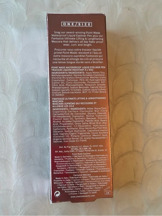 ONE/SIZE Line Up & Lash Up Eyeliner Mascara Set Full Size Liner Mini Mascara NIB - Picture 3 of 5